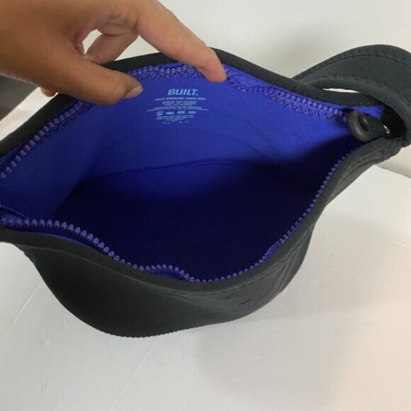 BUILT Neoprene Black Hobo Shoulder Tote  Bag - Picture 5 of 6